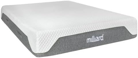 Milliard Memory Foam Mattress 10 inch Firm, Bed-in-a-Box | Pressure Relieving, Classic (King)