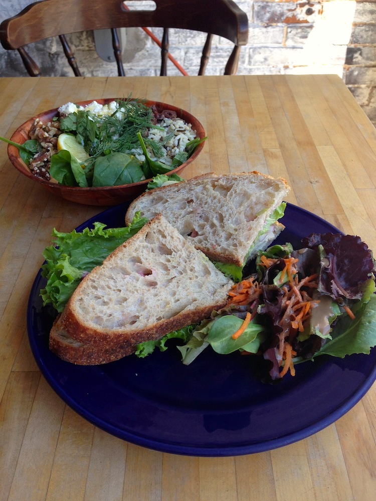 The very sandwich and salad I reference. So meta.