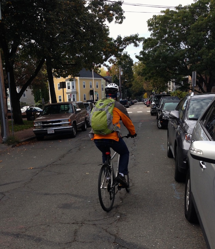 Mr. FW biking off to work