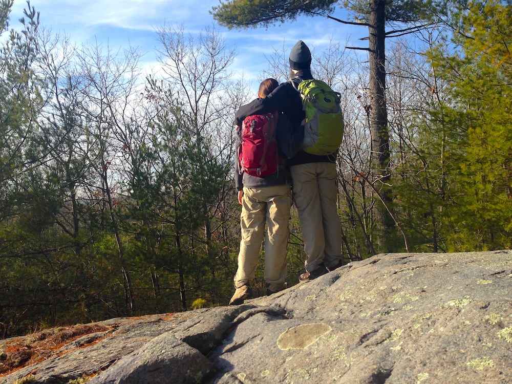 Mr. FW and I on a hike