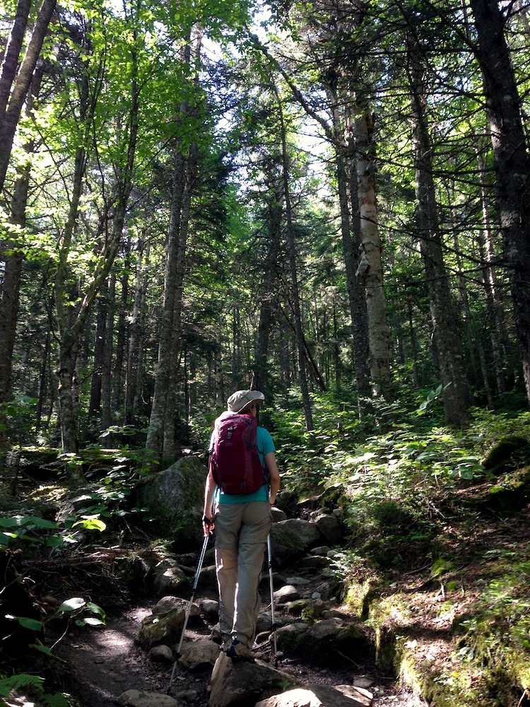 Mrs. FW on the rocky, steep ascent