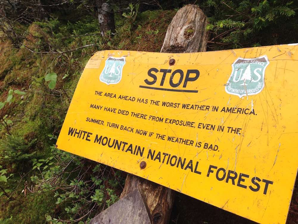 Sign seen on our trail