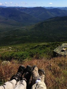 On the Franconia Ridge summit