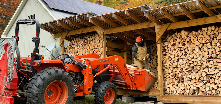 These Two Months On The Homestead: Halloween, Thanksgiving and of course, Wood Stacking